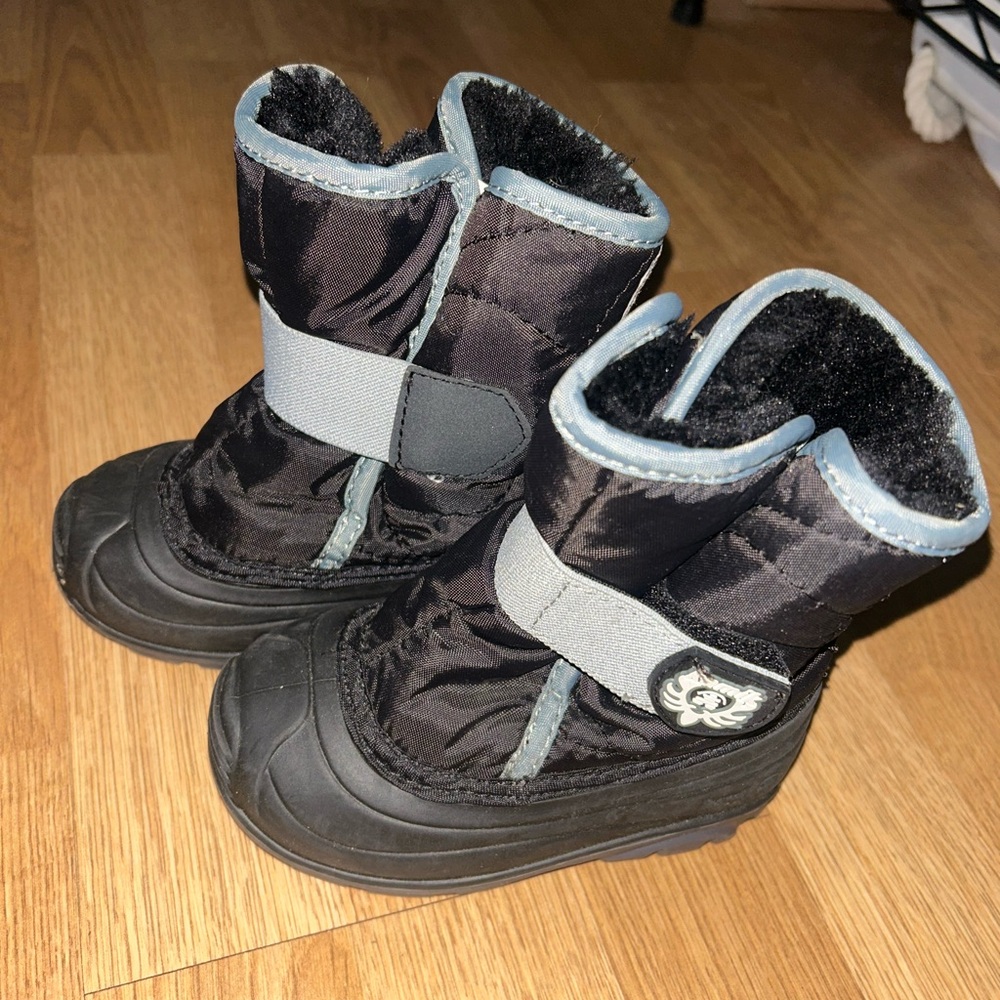 Kamik Black and Gray Kids Boots